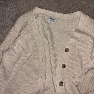 Old Navy Women's Cream Cardigan Sweater